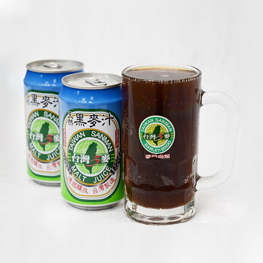 台灣三麥 天然黑麥汁 24罐/箱